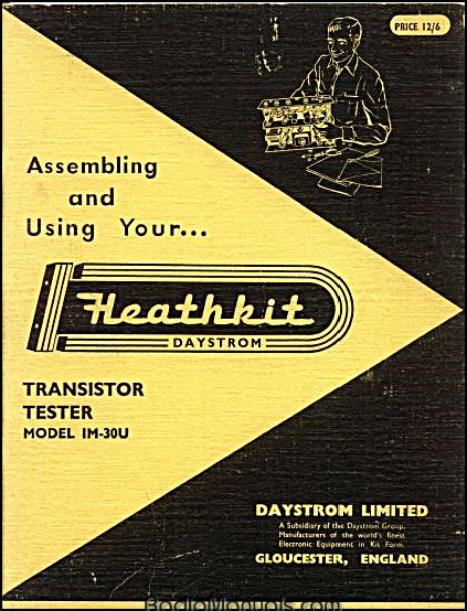 Heathkit IM-30U Assembly and Instruction Manual - Click Image to Close